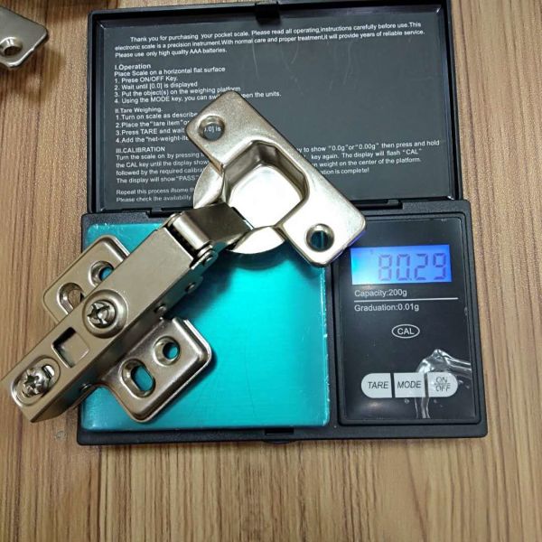 Polished Iron Locking Hidden Kitchen Cabinet Door Hinges Vertical Opening