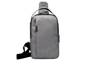 Cross Body Unbalance Backpack With Breathable Padded Air Mesh Strap