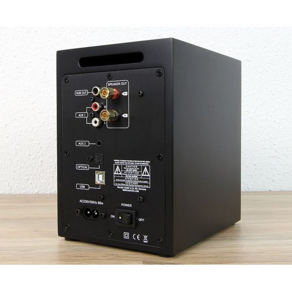 Bookshelf 100W Active Speakers Bluetooth 5.0 With AptX HD Optical Input Powered speaker