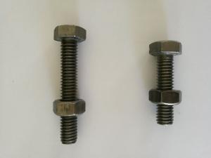 China Mild Steel Hex Bolt And Nuts BSW Natural Finish Stud Nut Bolt on sale