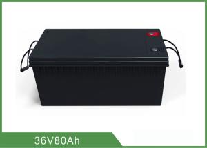 Buy cheap Black 36V 80AH Lithium Rechargeable Battery Pack With Long Life 2000 Cycles product