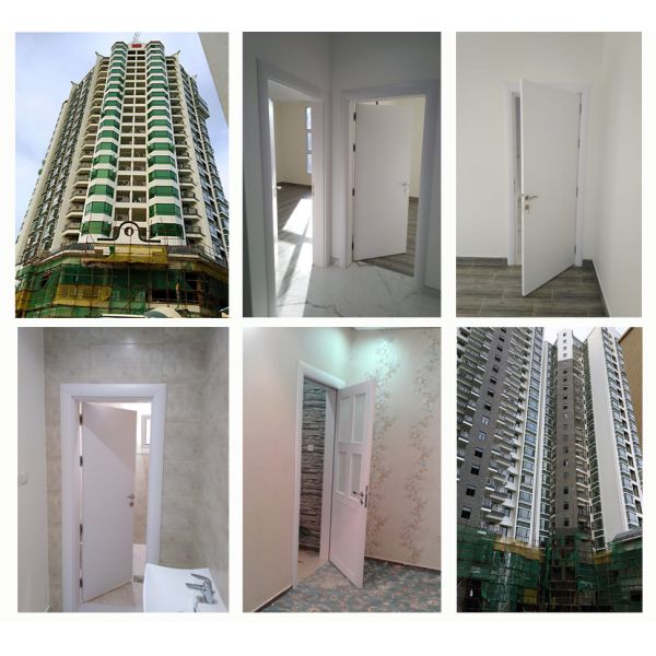 Formaldehyde Free WPC Solid Core Interior Doors Custom Termite Proof