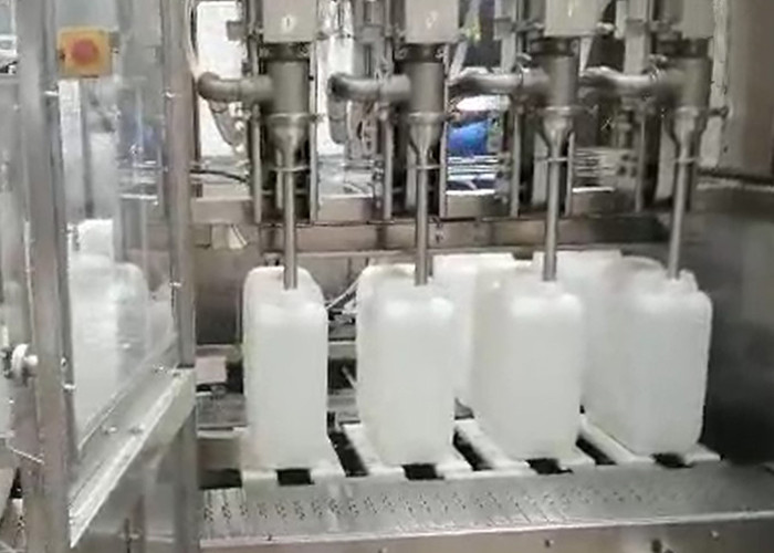 Buy cheap Four Nozzles 10L Jerrycan Detergent Liquid Filling Machine product