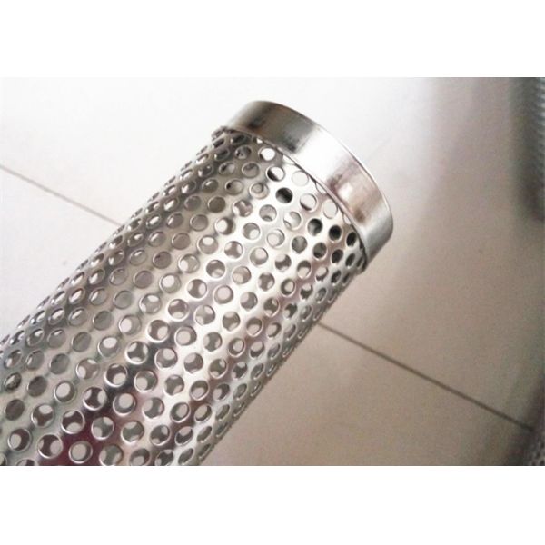 1/2" Titanium Fecral Perforated Metal Mesh Filter Tube For Water Filtering