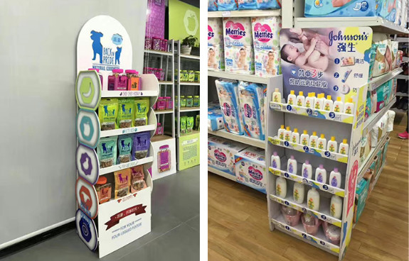 display stand, vertical hook display stand, paper display stand, paper display pile head, POP display stand