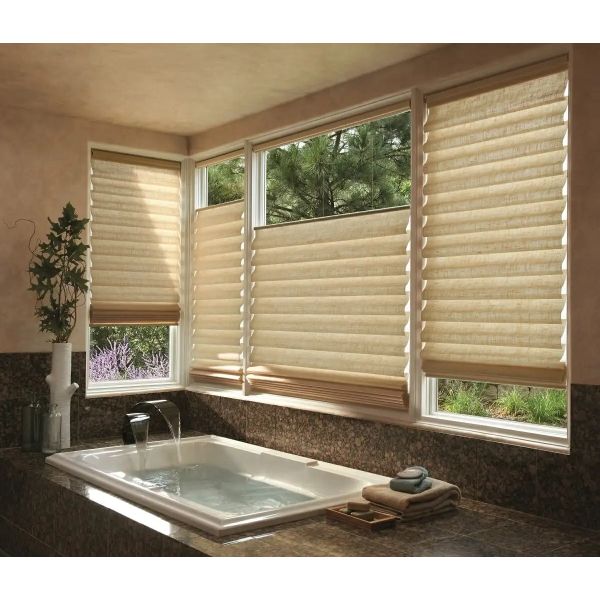 Motorized Light Filtering Shades Polyester Fabric Roller Roman Shades Fabric