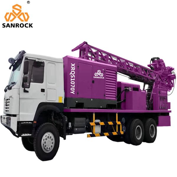Truck Mounted Water Well Drilling Rig With Mud Pump Deep 300m Water Well Drill Rig