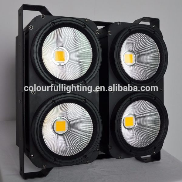 Free shipping CE UL High quality DMX Control 4 Eyes WW LED Audience Blinder COB 4x100W LED Blinder Light 400W