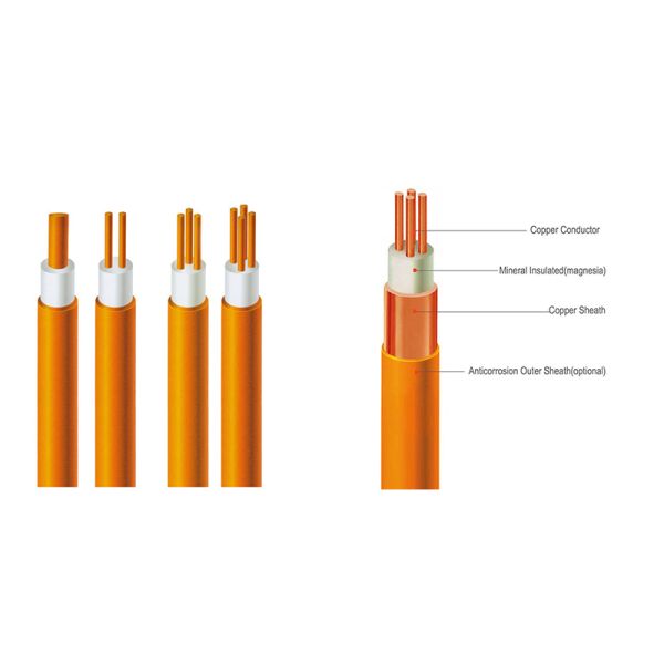 1x35mm2 BTTZ 750V Heat Resistant Flexible Cable Mineral Insulated Copper Sheath High Temperature