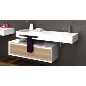 Buy cheap Durable Single Sink Bathroom Vanity Anti Yellowing Stain Resistant product
