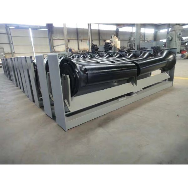 Anti Alkaline Conveyor Belt Idlers Rubber Coated Conveyor Drive Rollers