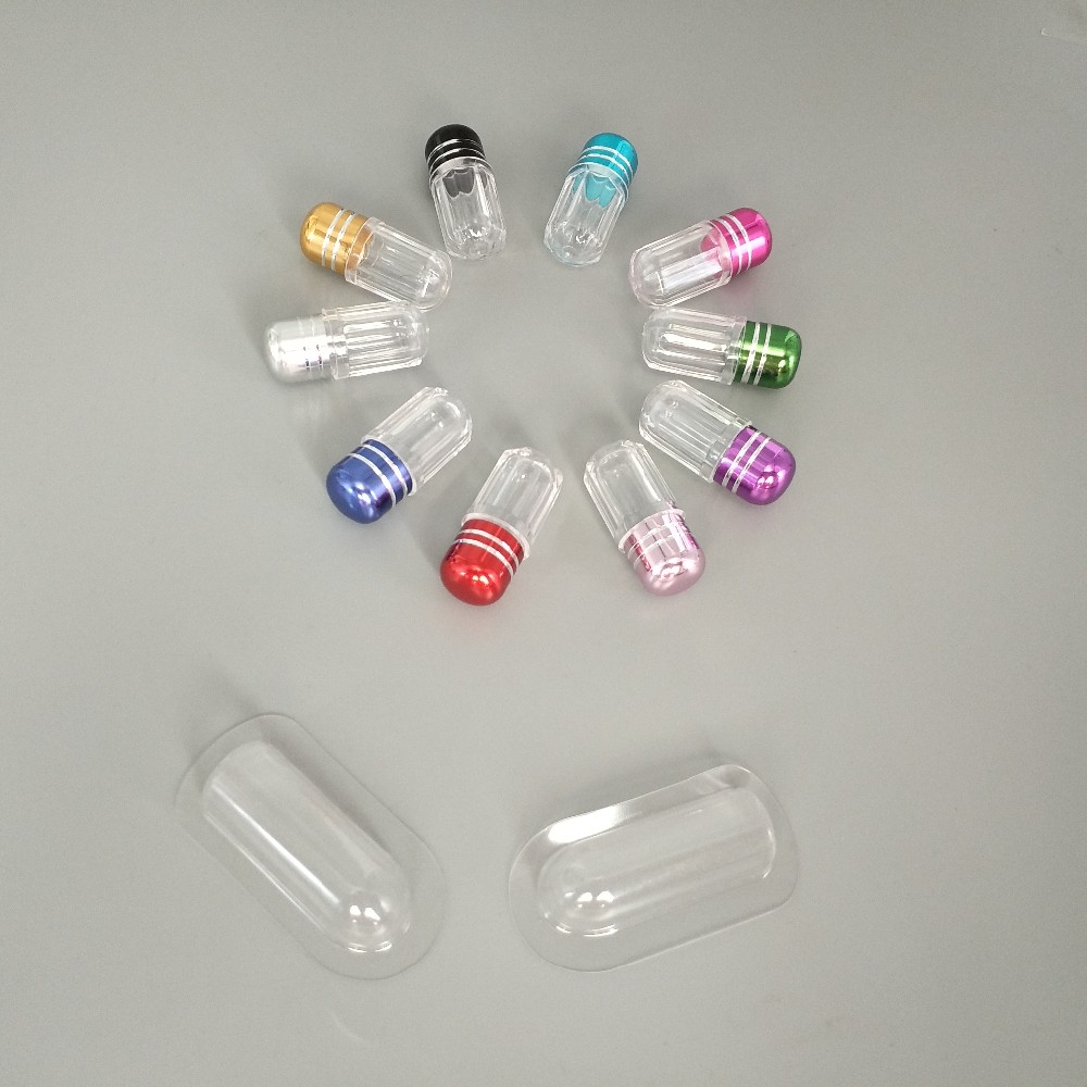Golden 5g Empty Plastic Pill Capsules ISO9001 Blister Cover
