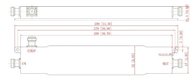 300-1000MHz N Female Directional Coupler High Isolation