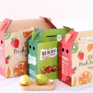 Buy cheap Vegetable Cardboard Packing Boxes Custom Printing Shipping Carton Boxes For Fruit product