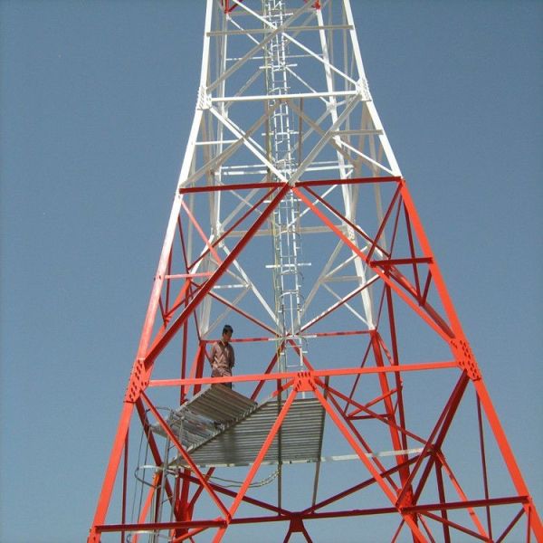 30 Ft Free Standing Tv Radar Internet 4 Legged Self Supporting Angular Lattice Steel Four Leg Communication Tower