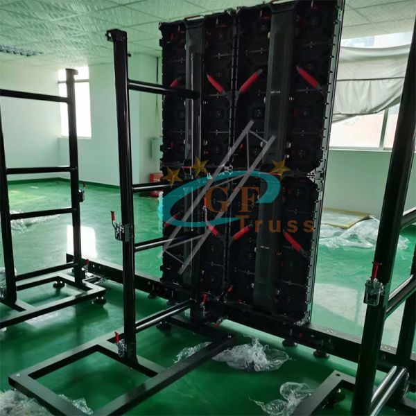 Adjustable Height Led Screen Display Background Truss For Cabinets