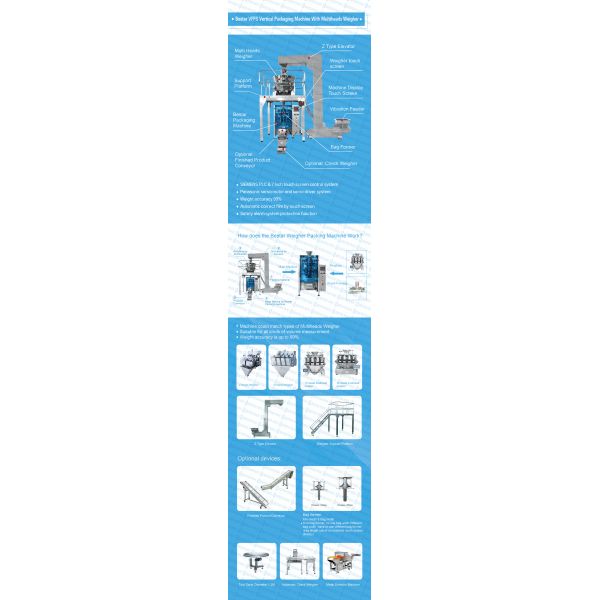 Automatic sugar pouch weighing and packaging machine