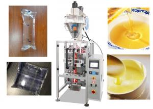 Stainless Steel Automatic Liquid Pouch Packing Machine 0.5 - 1% High Accuracy