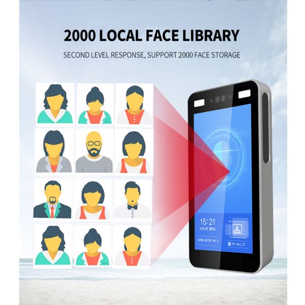Temperature Measurement Face Recognition Thermometer Automatic Access Control Machine