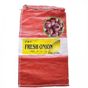 China 50kg PP Leno Mesh Net Bag for Firewood Eggplant PE Plastic Potato Packing Pouch on sale