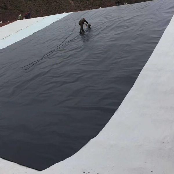 Outdoor Black Polyethylene Geomembrane for Biogas Digesters 2mm HDPE Fish Farm Pond Liner