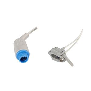 12 Pin Soft Reusable Spo2 Sensor Finger Clip Multifunctional