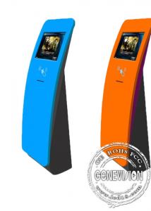 Buy cheap Interactive touch screen kiosk floor stand with card reader product
