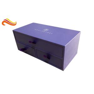 Buy cheap Purple Display Luxury Gift Boxes Custom with Oval / Square / Circular product