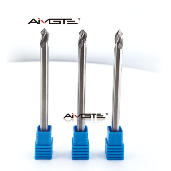 6mm 2 Flute Extra Long Carbide Chamfer Cutter Extended Reach Deburring Tool For Aluminum High-Speed CNC Machining 45° 60° 90° Angle Options