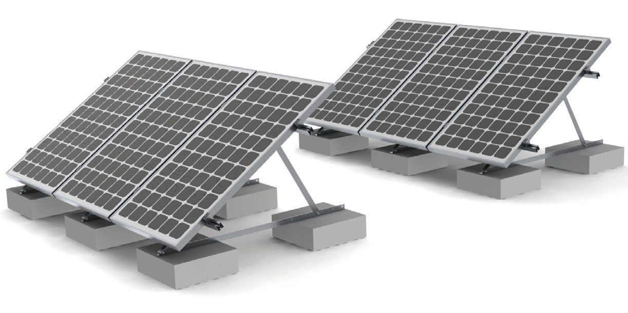 Rooftop Solar Panel Roof Mounting Systems Concrete Ballast Commercial Residentia