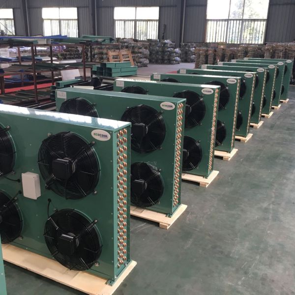 Fin Type Refrigeration Copper Tube Air Cooled Condenser For Cold Room