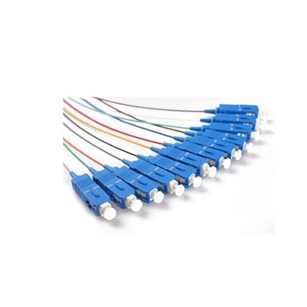 12 Core LC UPC Single Mode Pigtail LC 1.5M SM Fiber Optic Pigtail