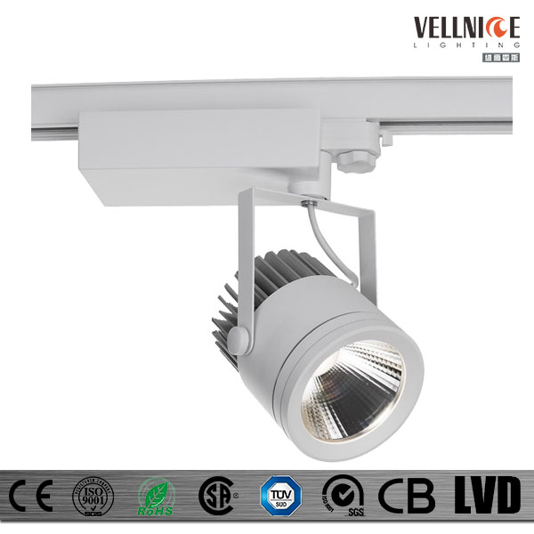 Horizontal Rotation 350 Mounting LED Track Spotlights With 3 Circuit Track COB