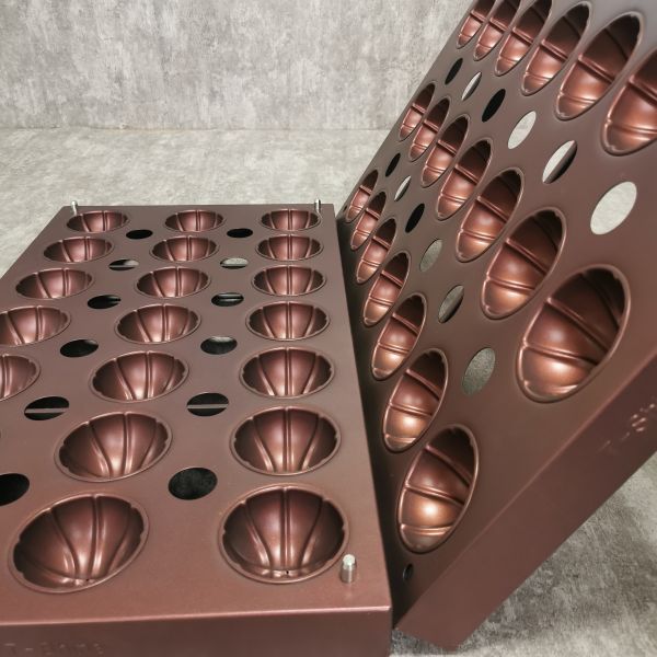 21 Cavity Spheroidal Aluminized Steel Baking Pans Durit PTFE Coating