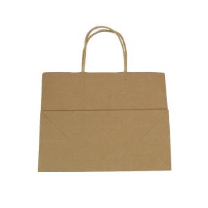 Buy cheap Cheap fashion brown customized Kraft paper bag with twisted handle for clothing product
