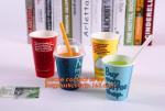 Food use disposable plastic paper cup and coffee lids, pla cups,biodegradable