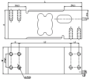 Weight Load Cell for Platform Scale 60X80cm 600kg Forklift Scale Sensor Aluminum Non-Customized