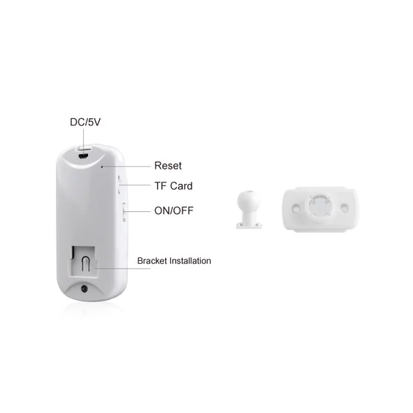 Rechargeable Battery Powered PIR Motion Detector Wireless 433MHZ IP Camera