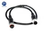 Customized Slim 7 Pin Mini Din Cable Female To Male For Car DVD Monitoring