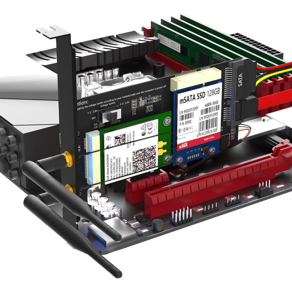 Mini PCI-E To PCI-E 1x And MSATA To SATA3 WiFi Adapter For 3G 4G LTE Msata SSD