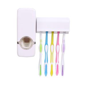 Buy cheap Automatic Bathroom Wall Mounted Toothpaste Dispenser With Five Toothbrush Holder product