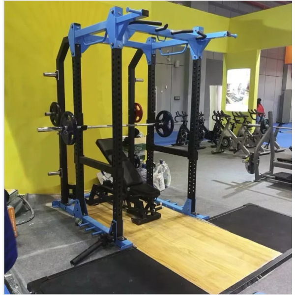 Commercial Multi-Functional Folding Gym Rack Smith Station for Squat Chest Shoulder Workout Leg Press Machine Back Arm Exercise