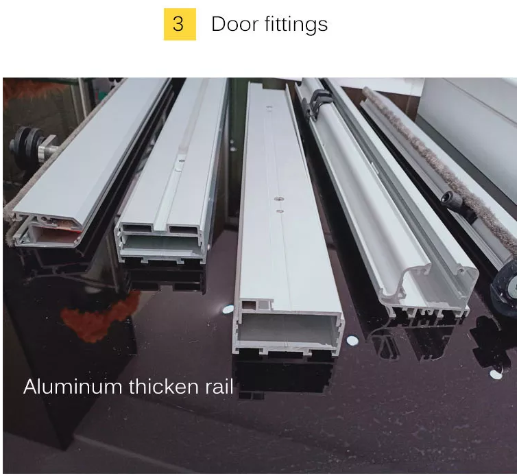 Office Frameless Aluminium Sliding Partition Door Wall Custom Glass Bi Folding Door