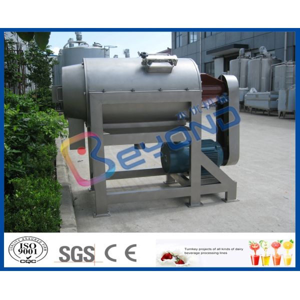 Single Stage Fruit Pulping Machine , Fruit Processing Orange Juice Squeezer Machine