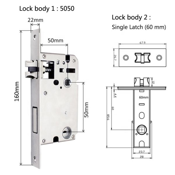 Rosh Ttlock Tuya App Smart Electronic Lock Wifi Password Lock