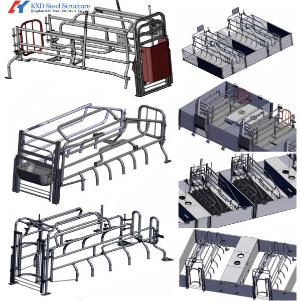 KXD Piggery Farm Equipment Farrowing Crates Farrowing Pen Pig Flooring