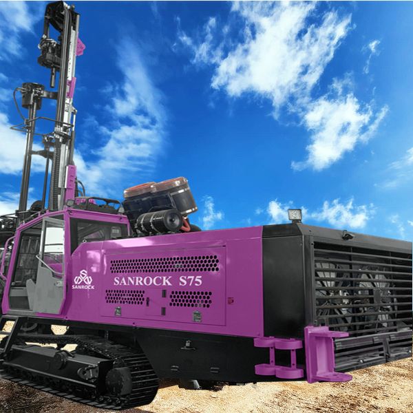 Crawler Drilling Rig Hard Rock Borehole Drill Rig High Efficiency DTH Hammer Drilling Machine