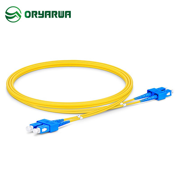 SC UPC To SC UPC Duplex Single Mode Patch Cord 1M 2M 3M