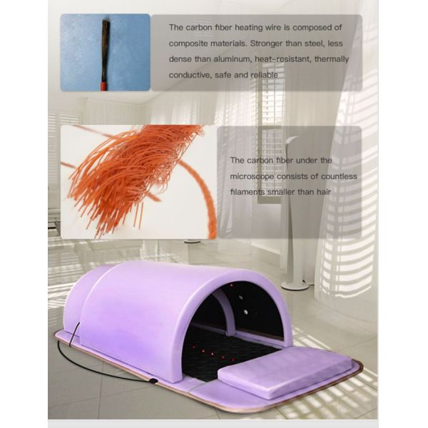 3 Zone Spa Capsule Far Infrared Sauna Dome Thermal Tolmaline Germanium Stone