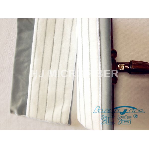100% Polyester White Microfiber Dust Mop 20 x 36cm , Microfiber Cleaning Mop